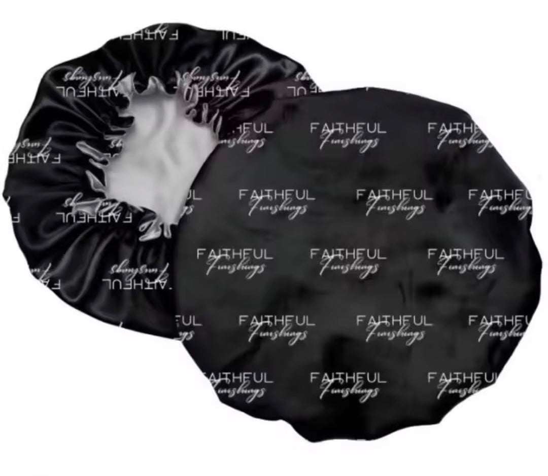 FF Reversible Silk Satin Bonnet